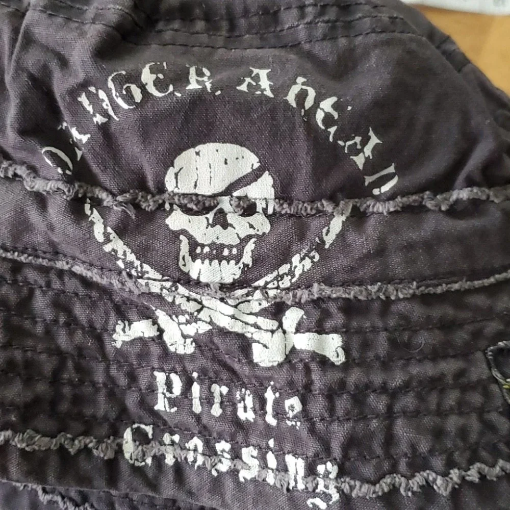Amy Coe Boys Pirate Skull Brim Hat Blue Size 5T‎